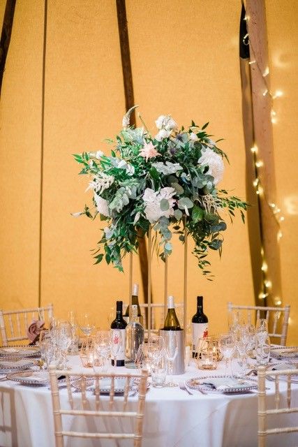 Enchanted Florist table flowers